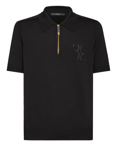 Pullover zip mock Double B