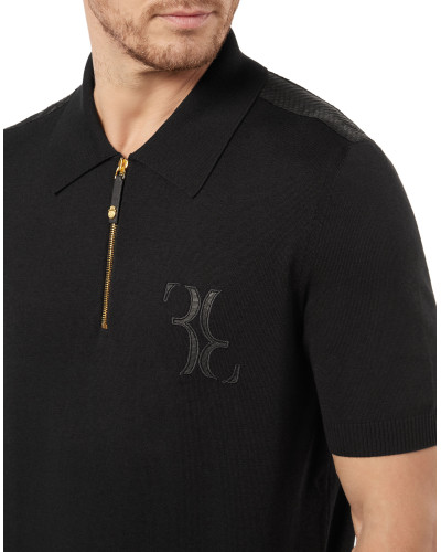 Pullover zip mock Double B