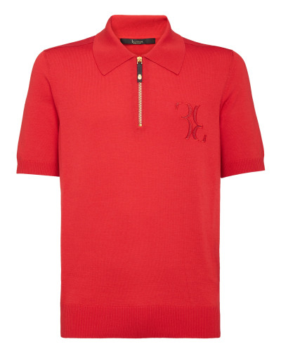 Pullover zip mock Double B