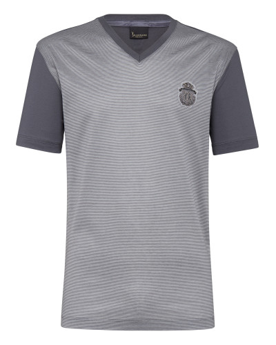 T-shirt V-Neck SS Crest
