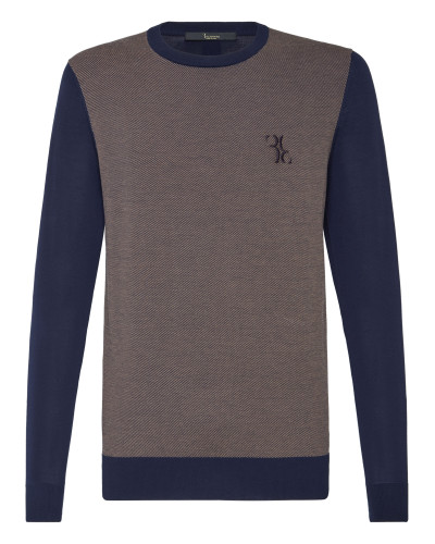 Pullover Round Neck LS Double B