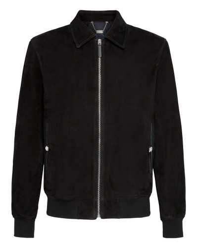 Leather Bomber Double B