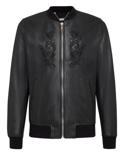 Leather Bomber Baroque