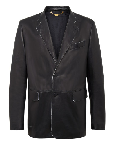 Leather Blazer Elegant