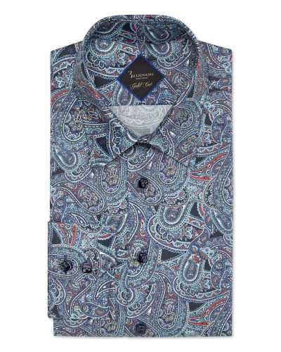 Shirt Gold Cut LS/Milano Paisley
