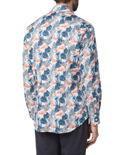 Shirt Silver Cut LS/Milano Palms