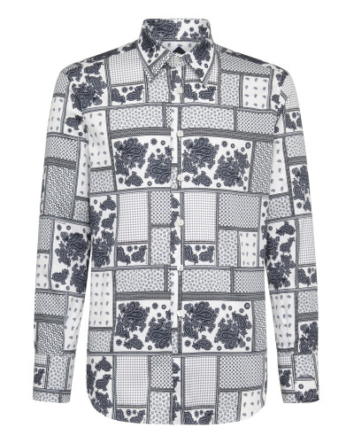 Shirt Silver Cut LS/Milano Paisley