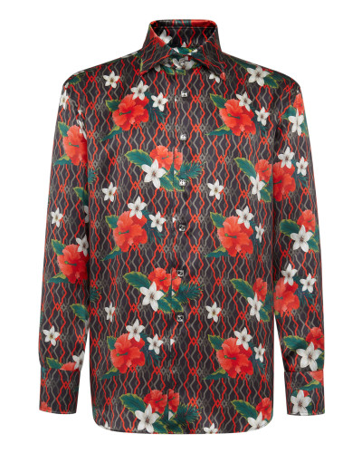 Shirt Gold Cut LS/Flavio Flowers