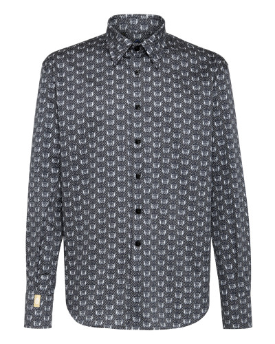 Shirt Gold Cut LS/Milano Lion