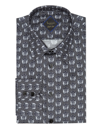 Shirt Gold Cut LS/Milano Lion