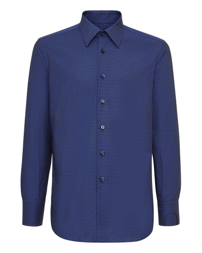 Shirt Silver Cut LS/Milano Flowers