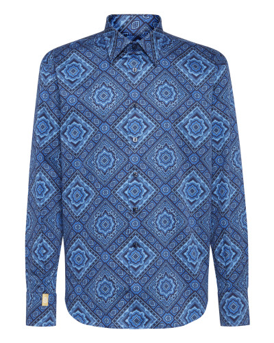 Shirt Gold Cut LS/Milano Paisley