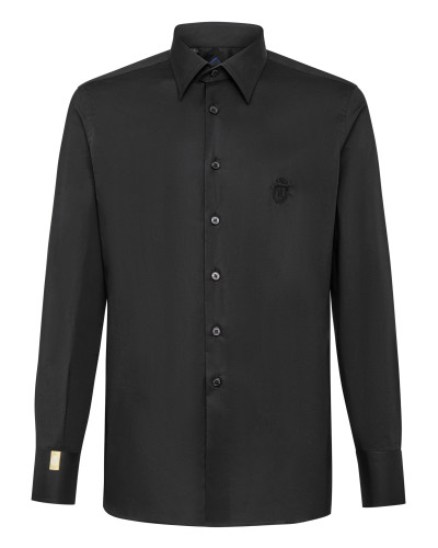 Shirt Gold Cut LS/Milano Crest