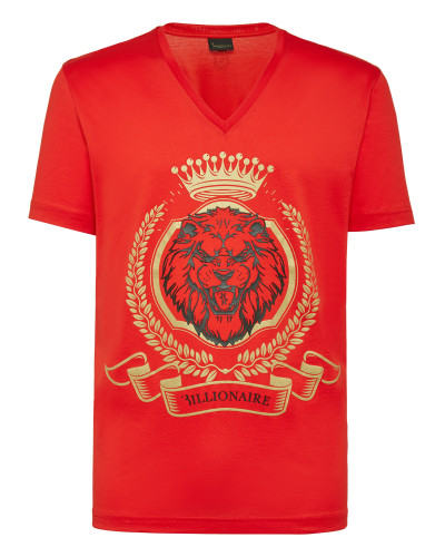 T-shirt V-Neck SS Lion