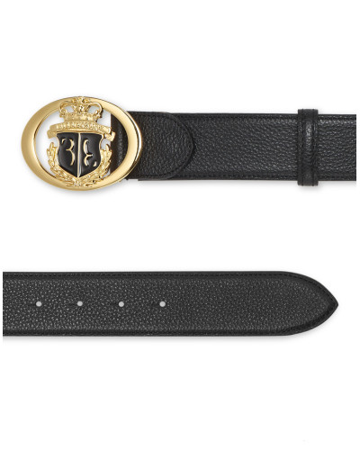 Deer Print Leather Belt