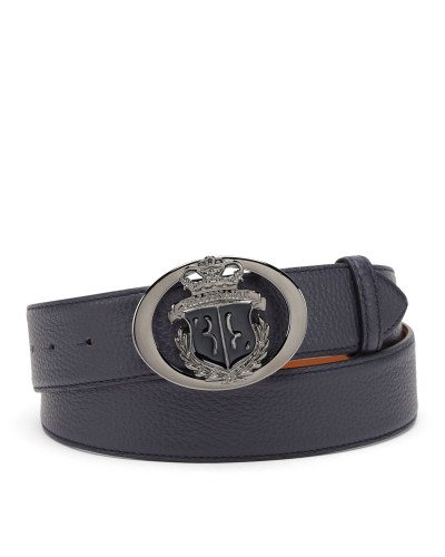 Deer Print Leather Belt