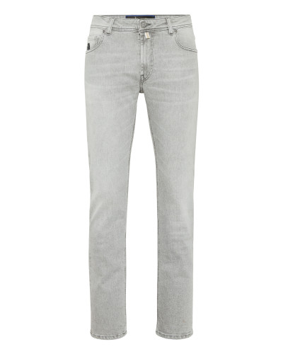 Denim Super Straight Cut Trousers