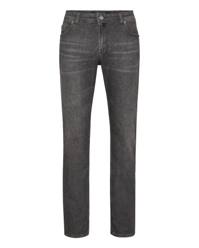 Denim Super Straight Cut Trousers