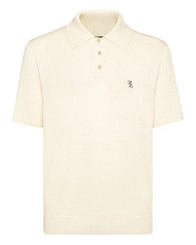 Knitted Pullover Polo-Neck SS