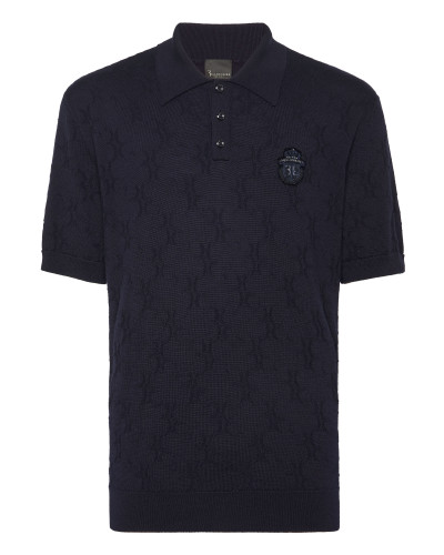 Knitted Pullover Polo-Neck SS