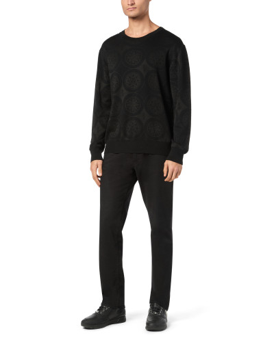 Knitted Pullover Round Neck LS