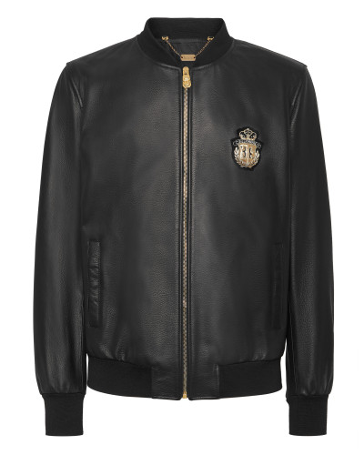 Nappa Leather Bomber LS