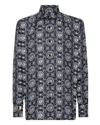 Silk Shirt Gold Cut LS