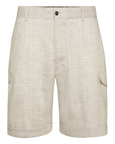 Linen Cargo Shorts