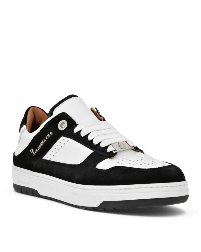 Nappa/Suede Lo-Top Sneakers