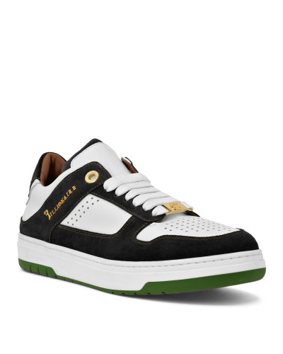 Nappa/Suede Lo-Top Sneakers