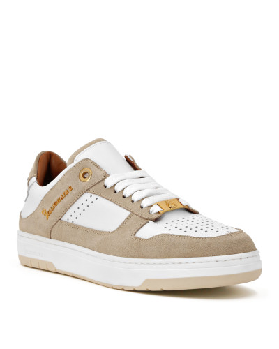 Nappa/Suede Lo-Top Sneakers