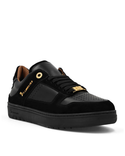 Nappa/Suede Lo-Top Sneakers