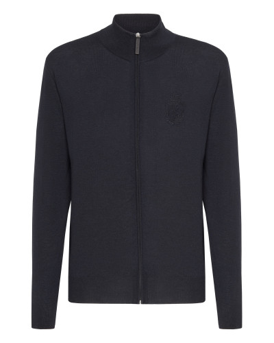 Cashmere 30 Pullover full zip Crest
