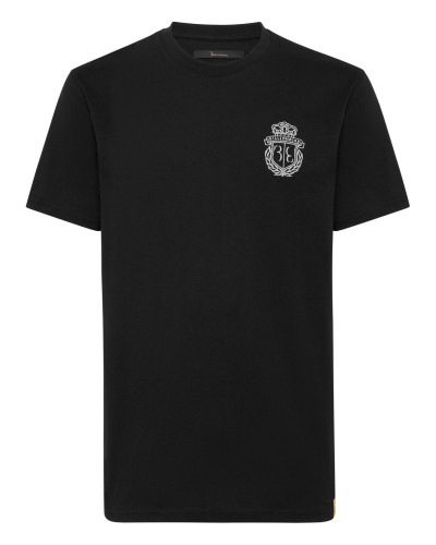 Embroidered Round Neck T-Shirt Crest