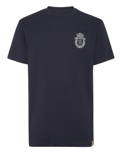 Embroidered Round Neck T-Shirt Crest