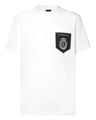 T-shirt Round Neck Pocket Crest