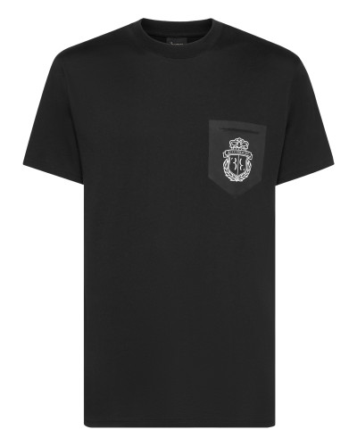 T-shirt Round Neck Pocket Crest