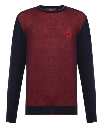 Pullover Round Neck LS Crest