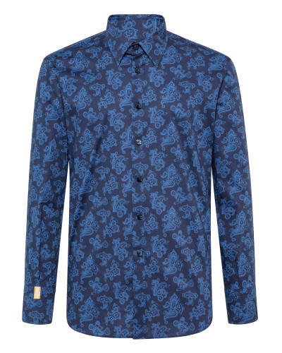 Shirt Silver Cut LS/Milano Paisley