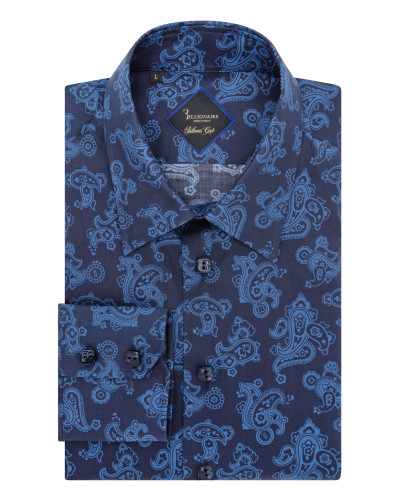 Shirt Silver Cut LS/Milano Paisley