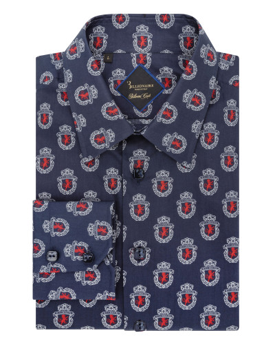 Shirt Silver Cut LS/Milano Lion