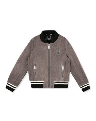 Leather Bomber Double B