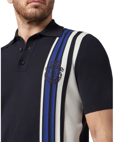 Pullover Polo-Neck SS Stripes