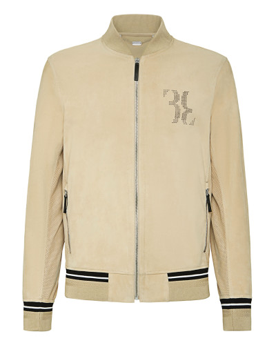 Leather Bomber Double B