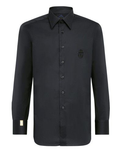Shirt Silver Cut LS/Milano Crest