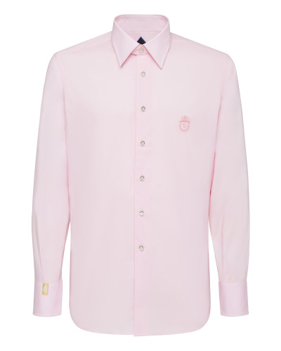 Shirt Silver Cut LS/Milano Crest