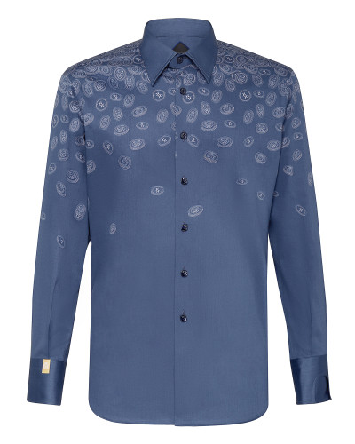 Shirt Silver Cut LS/Milano Gold