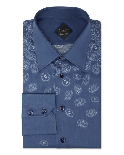 Shirt Silver Cut LS/Milano Gold