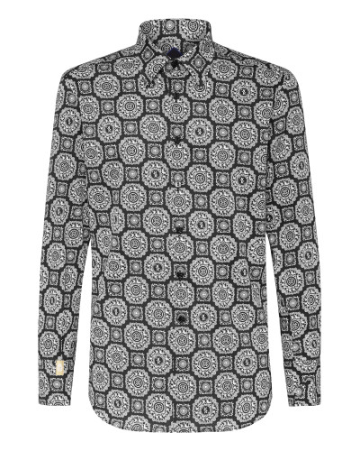Shirt Silver Cut LS/Milano Paisley