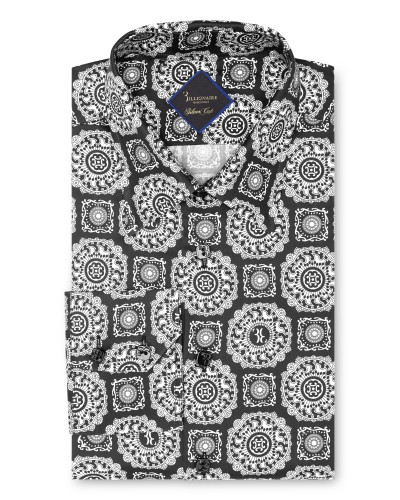 Shirt Silver Cut LS/Milano Paisley